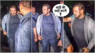 Salman khan spotted Mumbai airport return from Dubai | Salman khan marriage ceremony