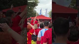 Spanish Fans In Full Voice Before Euro 2024 Final  #talksport #euro2024