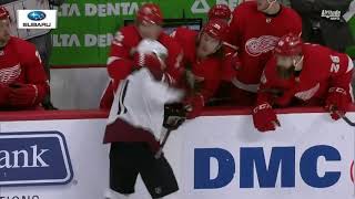 Larkin grabs Calvert from the bench, Bertuzzi sucker punches