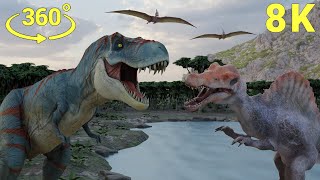 VR 360° || Dinosaurs Attack Jurassic World