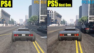 GTA 5 PS4 vs. PS5 Comparison | Loading Times, Graphics, FPS Test