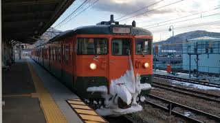 20201217 しなの鉄道115系S3編成湘南色　坂城駅発車