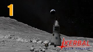 Первые полёты, Муна. - KSP карьера с модами |1|