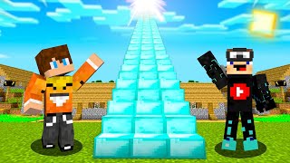 Minecraft, ale to NAJDŁUŻSZE DIAMENTOWE SCHODY w WIOSCE!