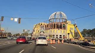 Afternoon Drive down Peachtree St. From Buckhead to Chamblee, GA