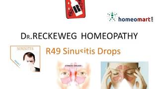 Dr.Reckeweg R49 homeopathy Sinusitis medicine explained