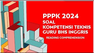 PPPK GURU BAHASA INGGRIS 2024 // READING COMPREHENSION