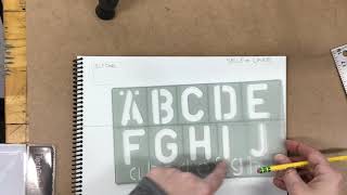 Tips on how to draw out text using stencils