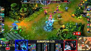 Giants vs Fnatic LCS 2013 EU Spring W4D1 FULL GAME