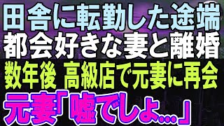 【感動する話】田舎へ人事異動になった一流企業勤務の俺。妻に人事を伝えると「左遷される底辺社員が夫とか無理w離婚してよ」→数年後、高級小料理屋で元妻と再会すると   【いい話】【朗読】 1