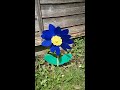 garden windmill in slow motion