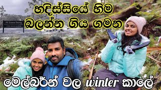 මෙල්බර්න් වල හිම බලන්න යමු | winter in Melbourne | Mount Donna Buang | ඕස්ට්‍රේලියාවේ අපේ කතාව