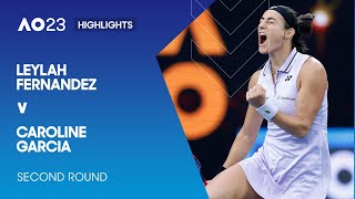 Leylah Fernandez v Caroline Garcia Highlights | Australian Open 2023 Second Round