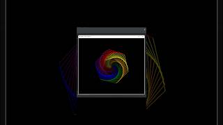 Rainbow🌈 benzene using Python Turtle 🐍🐢 | Python Turtle graphics #short #python