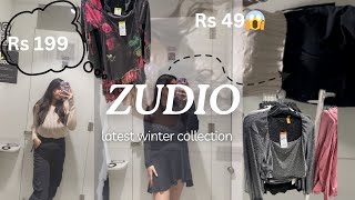 “ZUDIO” latest winter collection 🖤| under 49😱| winter collection |payal bansal #zudioshoppingvlog