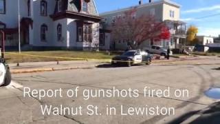 Report of gunshots fired on Walnut St. in Lewiston