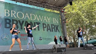 Casey Likes & the Cast of Back to the Future Perform “Power of Love” at Broadway in Bryant Park
