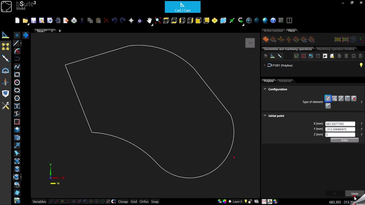 4 - CAD BIESSE BSolid - Part 2 (Polylines And Splines) - YouTube