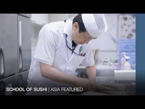How long is sushi school in Japan?