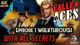 ⏩Fallen Aces (2024) [PC] – Early Acces Walkthrough | 4K 60FPS | Ep1- All Secrets | No Commentary