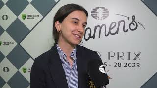 Interview with Gunay Mammadzada  | FIDE Women's Grand Prix in Nicosia | 1 Round