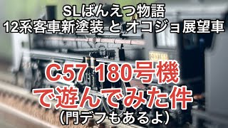 【nゲージ 】SLばんえつ物語 12系客車新塗装とおこじょ展望車で遊んてみた件