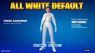 How To Get All White Default Skin in Fortnite NEW Update!