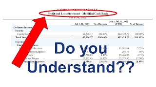 How to read Profit and Loss Statement for a Dental Practice?