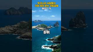 우리나라 사람들이 가장 많이 찾는 국립공원 BEST 15