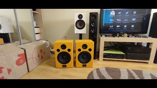 Vintage monitor speakers, NAD 319 amp sound test, Moyun 🎧🔥🎼🎧