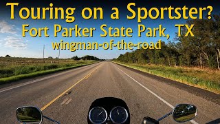 Touring on a Sportster, Disaster or Bliss - Fort Parker State Park TX - Wingman of the Road (Toucan)