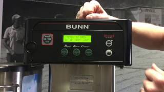 BUNN ICB Coffee Brewer: Programming for Iced Tea