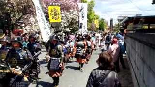 「武者行列」渋川市白井宿のさくら祭り