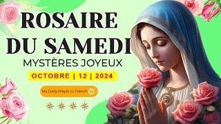 ROSAIRE DE GUÉRISON: MYSTÈRES JOYEUX, ROSAIRE DU SAMEDI🌹12 OCTOBRE 2024🙏🏻PRIÈRE POUR RENOUVEAU