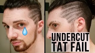 Undercut Tattoo Fail - Tiger Attack