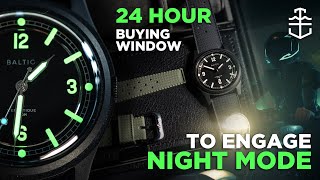 Baltic x Time+Tide Hermétique Night Mode - a field watch for your field of dreams