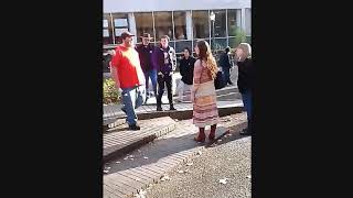 dnajlion7 SHITTY Preacher Treats Ladies In Front Of Children