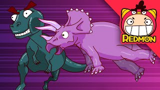 Horned dinosaur song | Dinosaur songs | Nursery Rhymes | REDMON