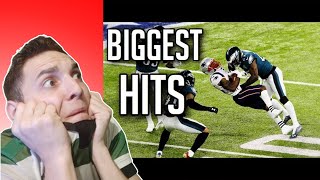 Soccer Fan Reacts To The BIGGEST NFL Hits EVER | **REACTION**