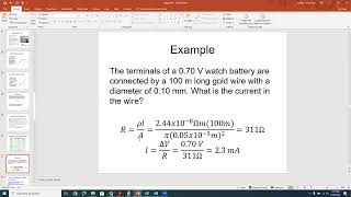 Resistance and Ohm's Law