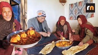Most relaxing country life - grandma is cooking potato with carrot | village life | village food