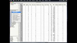 Data types and Partition data in JMP