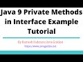 Java 9 Private Methods in Interface Example Tutorial