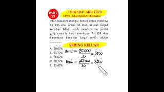 Soal SKD CPNS dan Kedinasan 2023 Sering Keluar Part 19