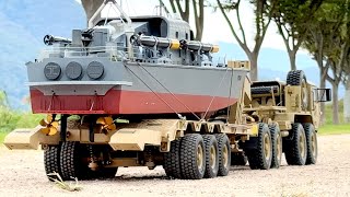 US Military Truck 8x8 HG-P802, HG-P806 Trailer, 1/32 RC British Vosper Torpedo Boat Perkasa