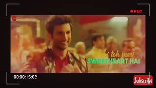 Sweetheart sushant Singh rajput Sara Ali Khan WhatsApp status video