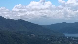 大涌谷の噴煙   金時山から