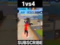 1vs4 short in free fire 🔥😈 freefire nsk trending viral