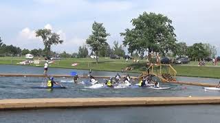 2018 World Championships in Welland Japan vs Sweden 1st half Canoepolo カヌーポロ