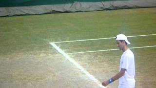Novac Djocovic training for the Wimbledon final 2011